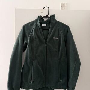 Columbia Dark Green Sherpa Fleece Jacket